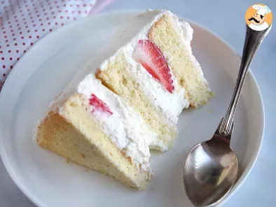 Layer cake aux fraises et crème mascarpone, photo 1