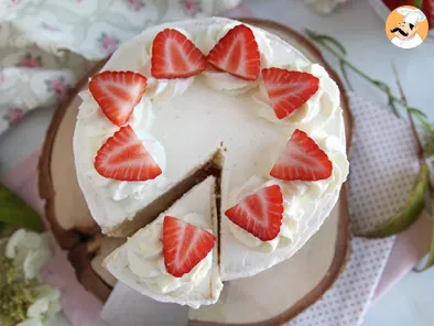 Layer cake aux fraises et crème mascarpone, photo 2