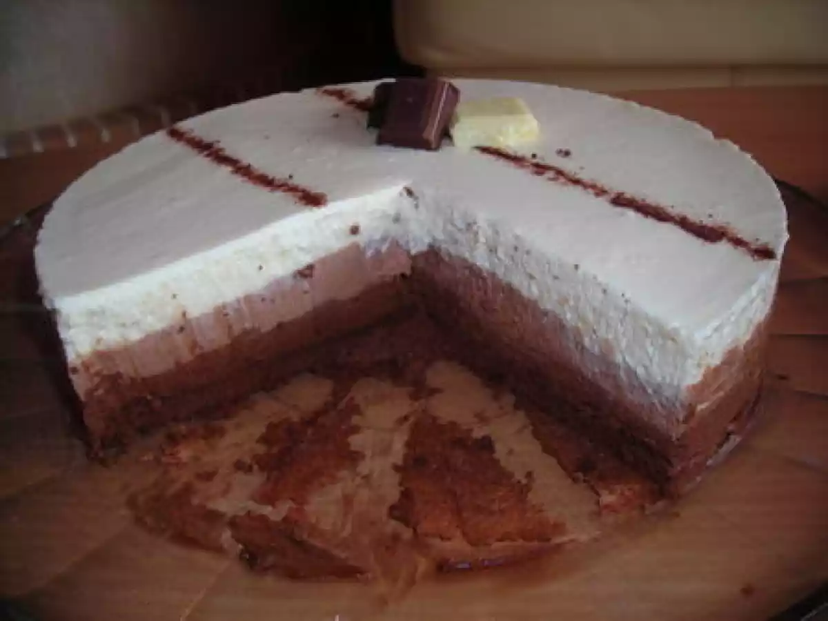 Le 3 chocolats : une mousse de chocolat noir, au lait et blanc ! - photo 2