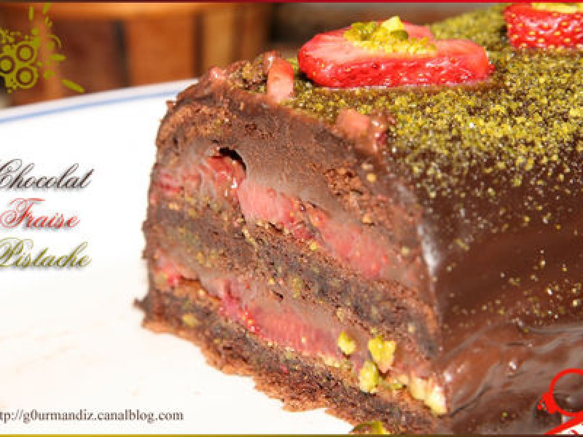 Le 3 Etages Chocolat Fraise Pistache Recette Ptitchef Le 3 Etages Chocolat Fraise Pistache Recette Ptitchef
