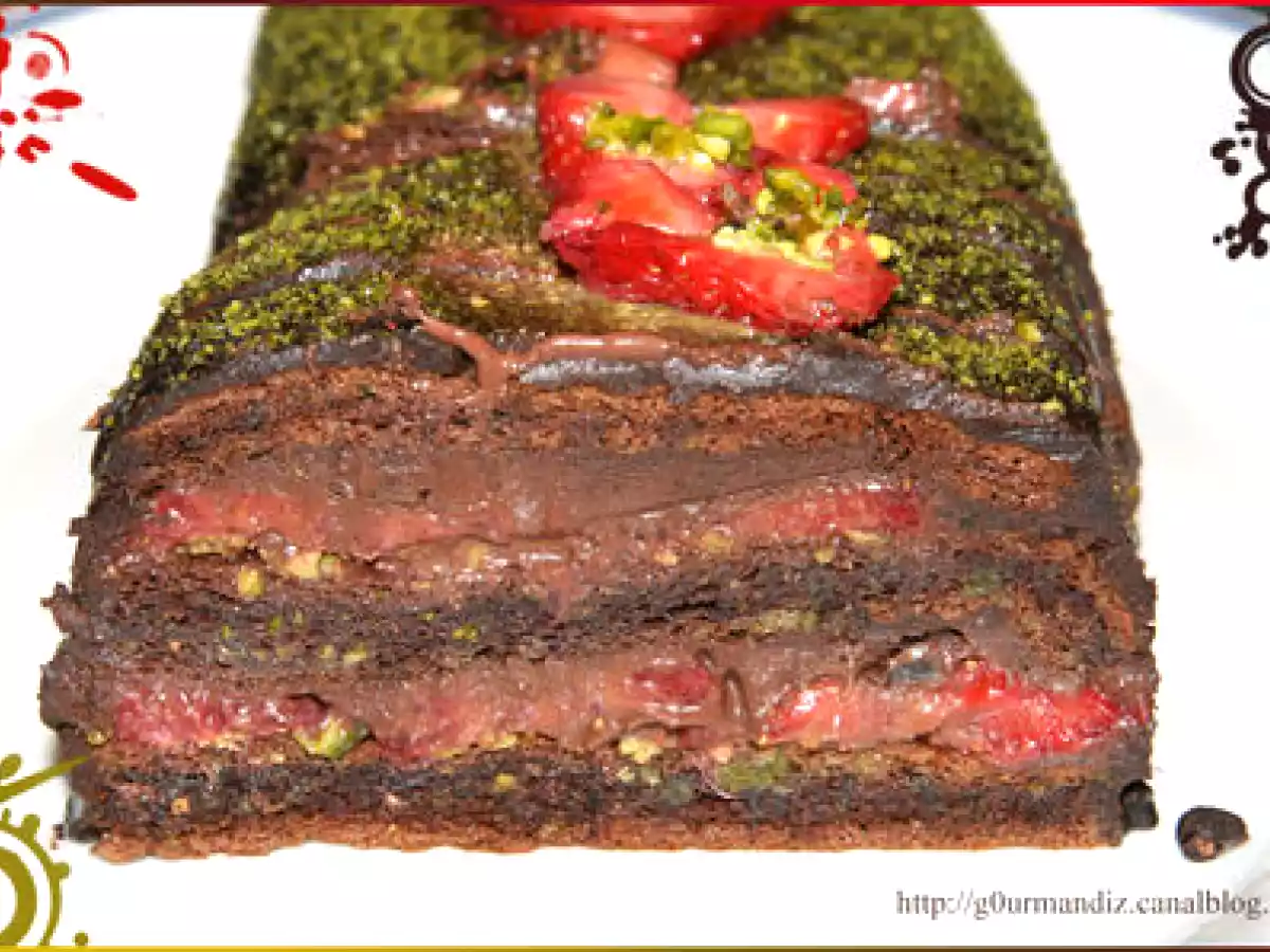 Le 3 étages, chocolat, fraise, pistache - photo 3