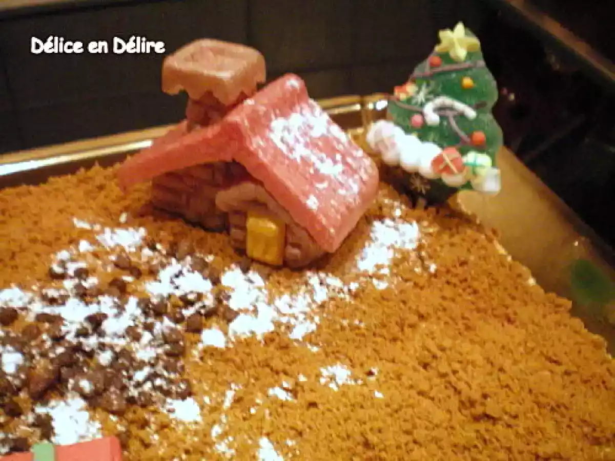 LE BAVAROIS DE NOEL AU CHOCOLAT, SPECULOOS, POMMES CARAMELISEE - photo 3