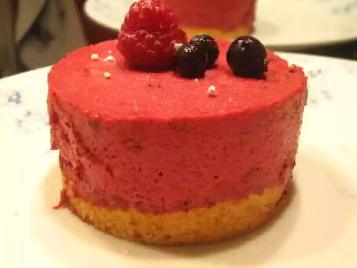 Le bavarois framboises / cassis