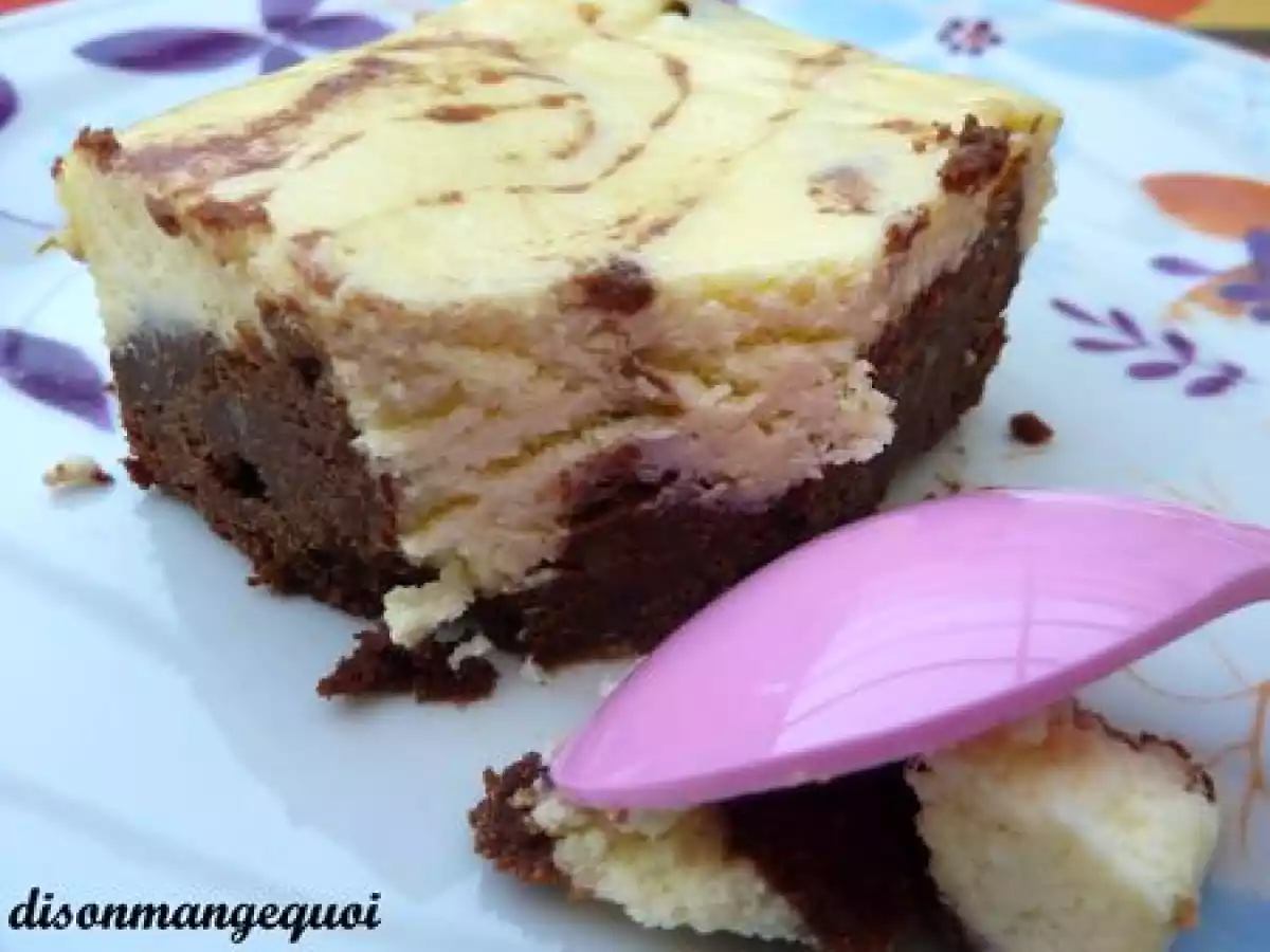 Le brownies - cheese cake à tomber par terre.... - photo 2