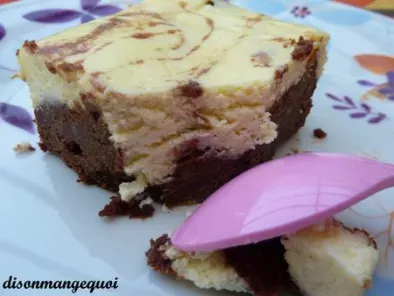 Le brownies - cheese cake à tomber par terre...., photo 2