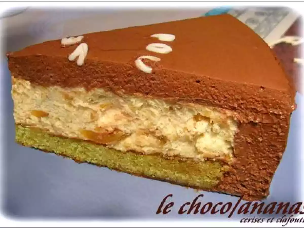 LE CHOCO/ANANAS ( entremet )
