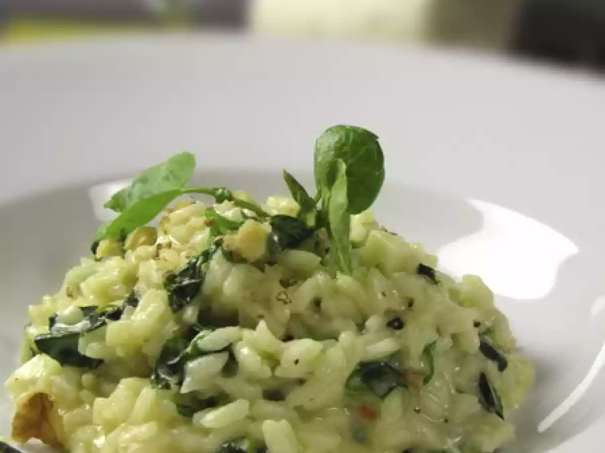 Le Diable, risotto au cresson de fontaine et poivre blanc de Penja