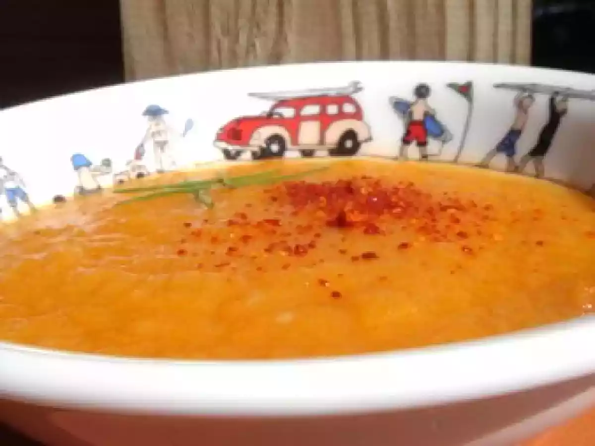 Le froid revient, soupe de carottes au beaufort, un régal pour mes zèbres !