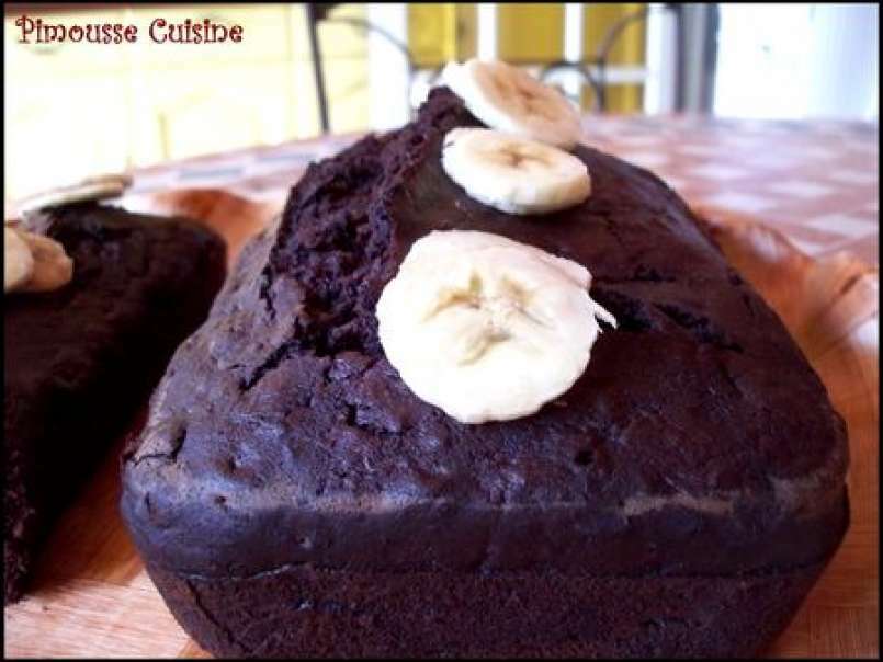 Le gâteau au chocolat à la courgette et banane, photo 4