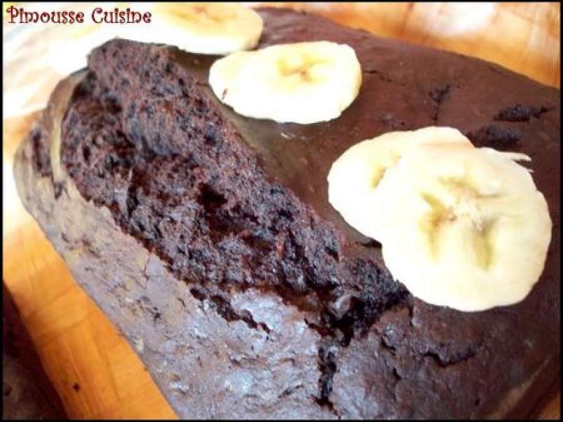 Le gâteau au chocolat à la courgette et banane, photo 5
