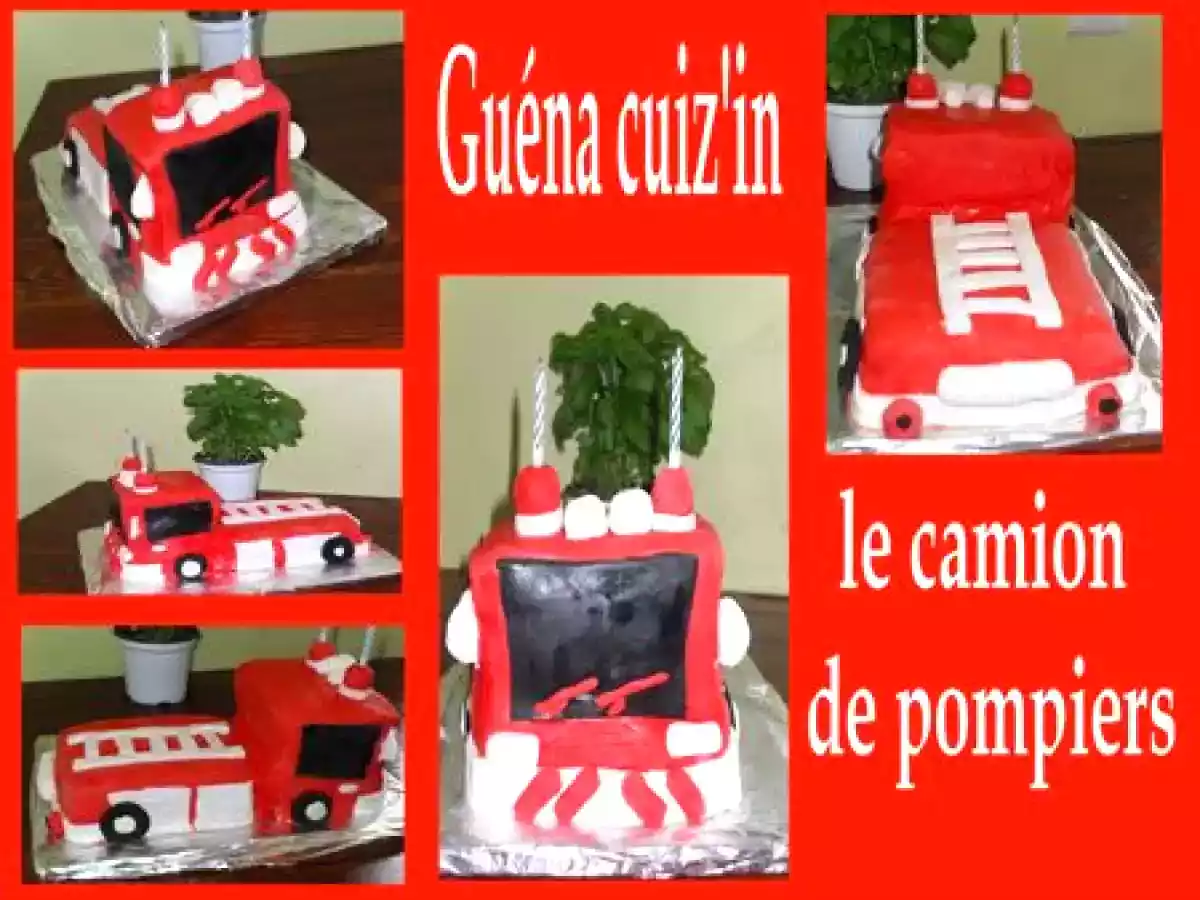 Le gâteau camion de pompiers - photo 2