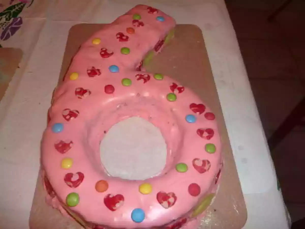 Le gateau pour les 6 ans de justine