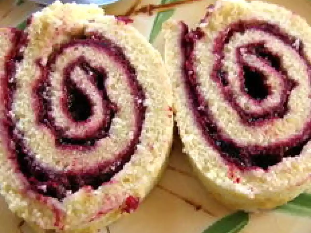 Le gâteau roulé à la mûre - photo 4