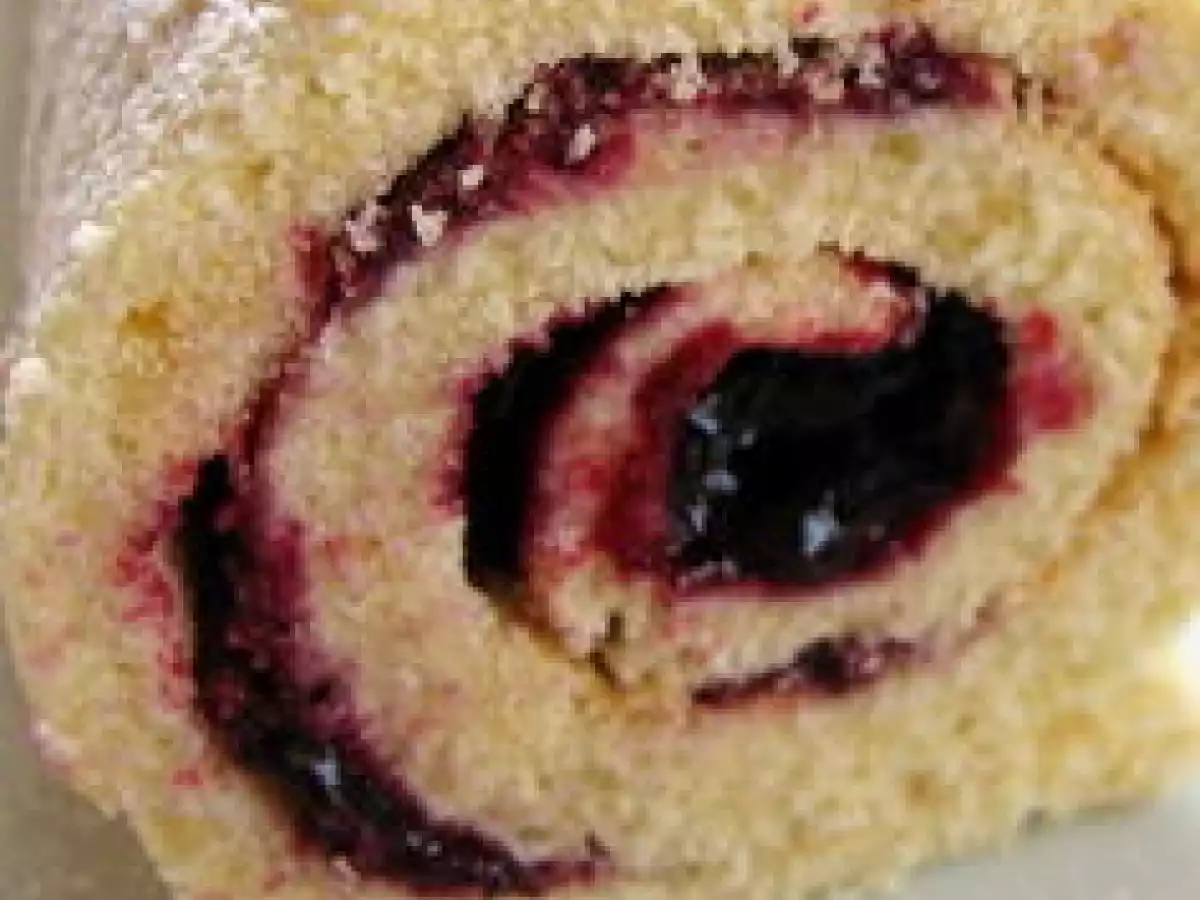 Le gâteau roulé à la mûre - photo 5