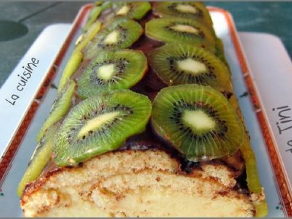 Le Gateau Roule Chocolat Blanc Kiwis Chocolat Noir Recette Ptitchef