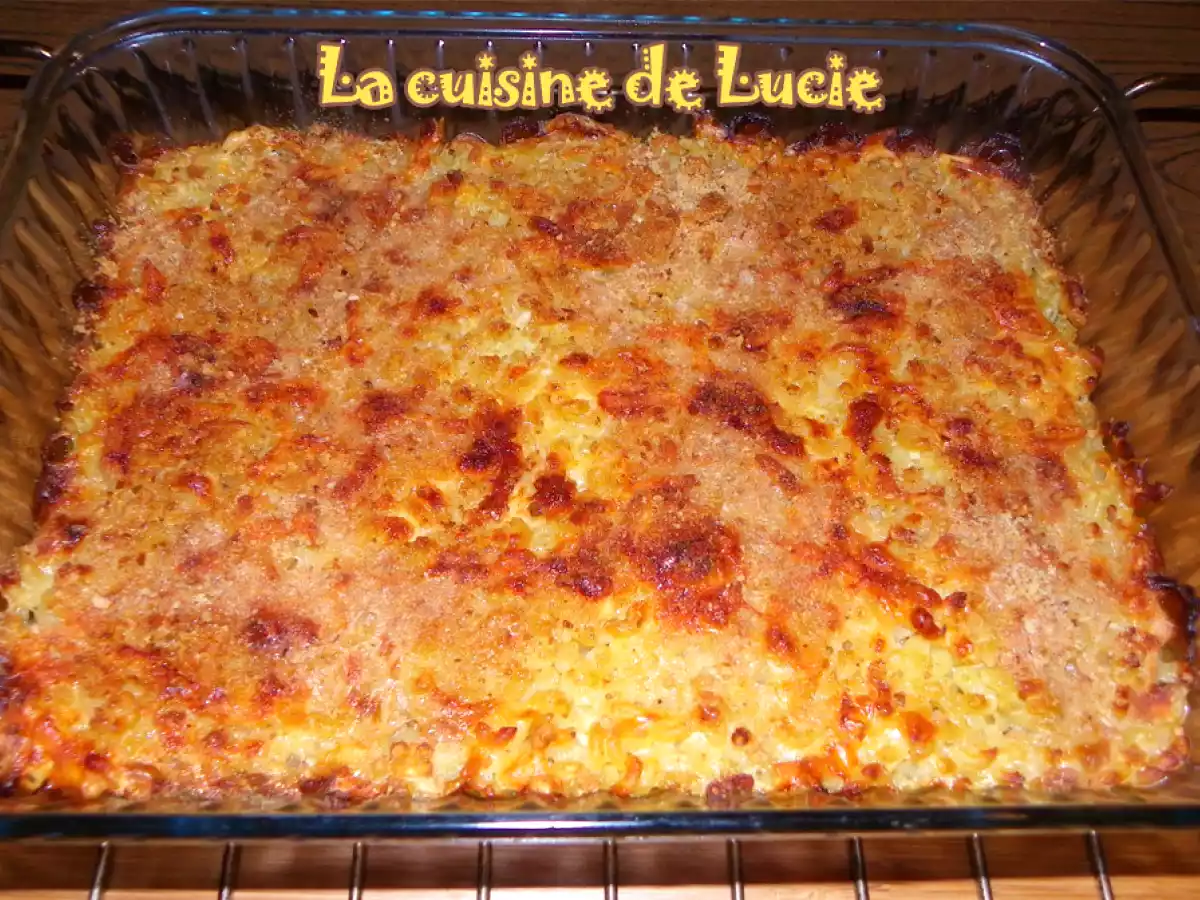 Le Mac'n cheese (célèbre gratin de pâte américain)