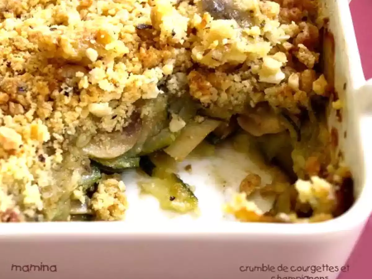 Le meilleur des crumbles: courgettes, champignons, noisettes et ricotta - photo 2