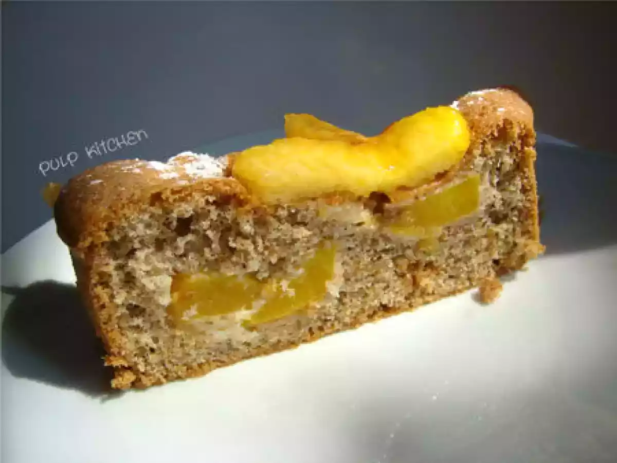 Le moelleux aux pêches sans le beurre - photo 3