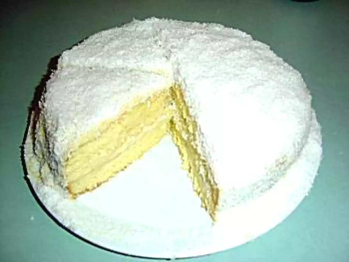 Le mont blanc (gateau antillais crème coco)