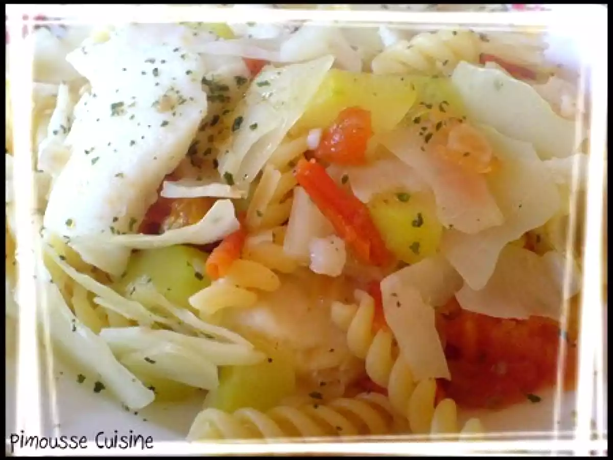 Le pangas cuit comme des pâtes et sont accompagnement