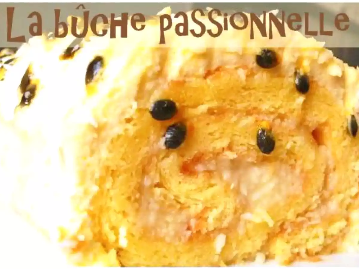 Le passionnel (Gâteau roulé noix de coco / fruit de la passion) - photo 2