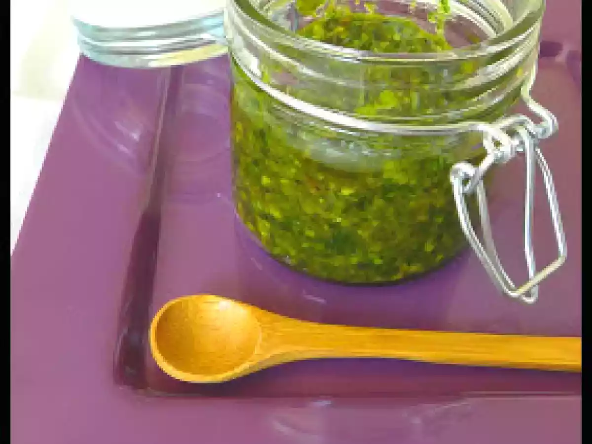 Le Pesto de Pistaches et Roquettes (selon Laura Zavan)