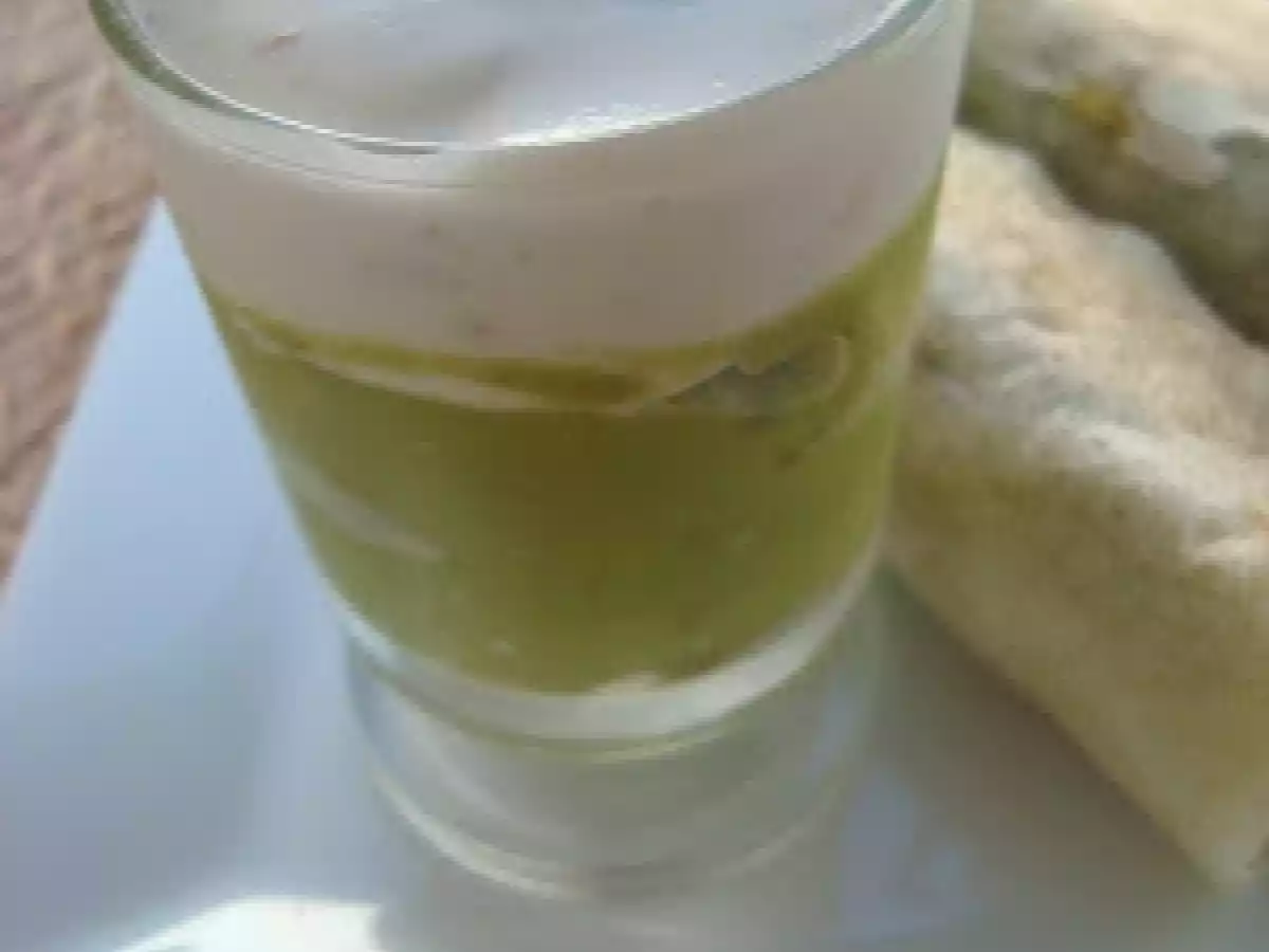 Le plein de vert:Verrines à l'avocat et bricks aux épinards