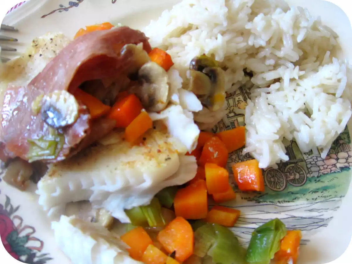 Le poisson au four de Delia