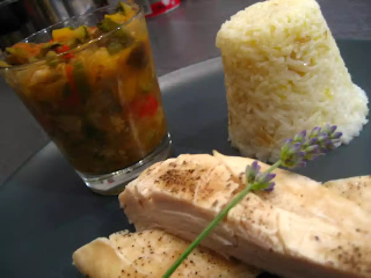 Le poulet cuit au foin