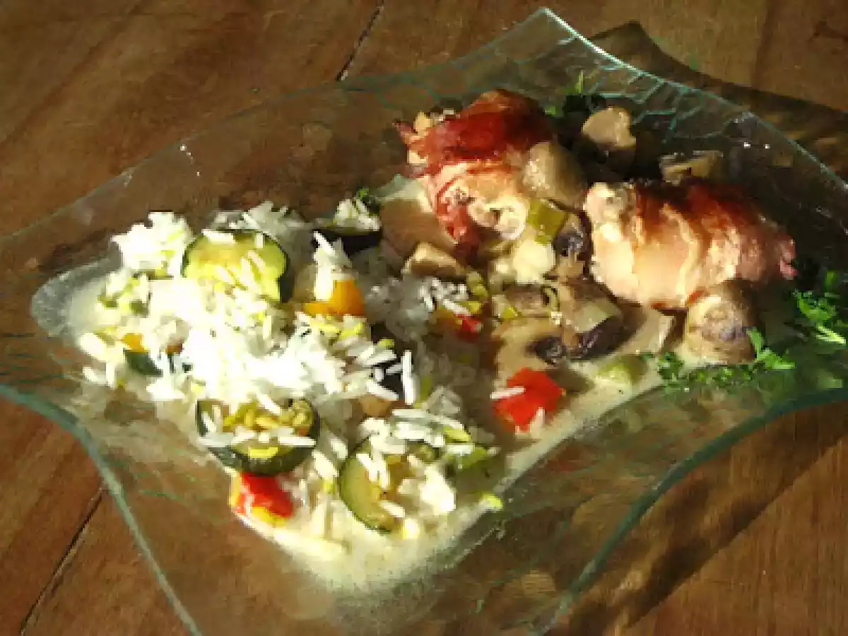 Le poulet et le brut (hauts de cuisse de poulet au chèvre et jus de pomme brut) - photo 2