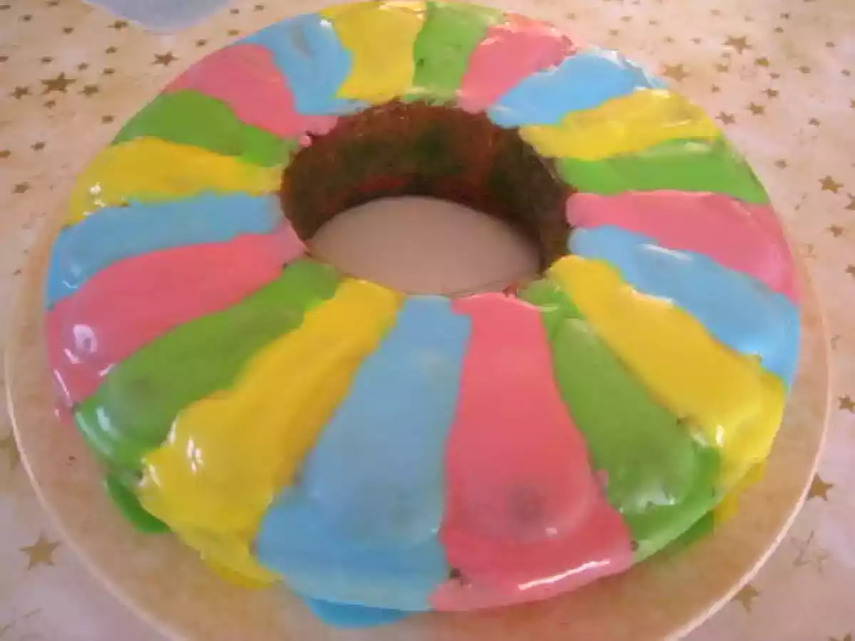 Le quatre quart multicolore