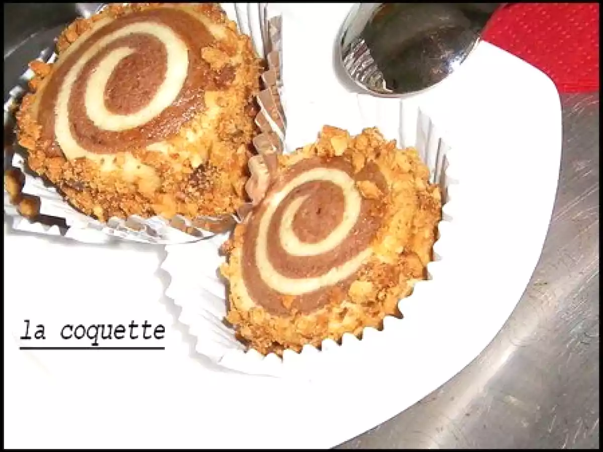 Le sablé marbré en spirale.