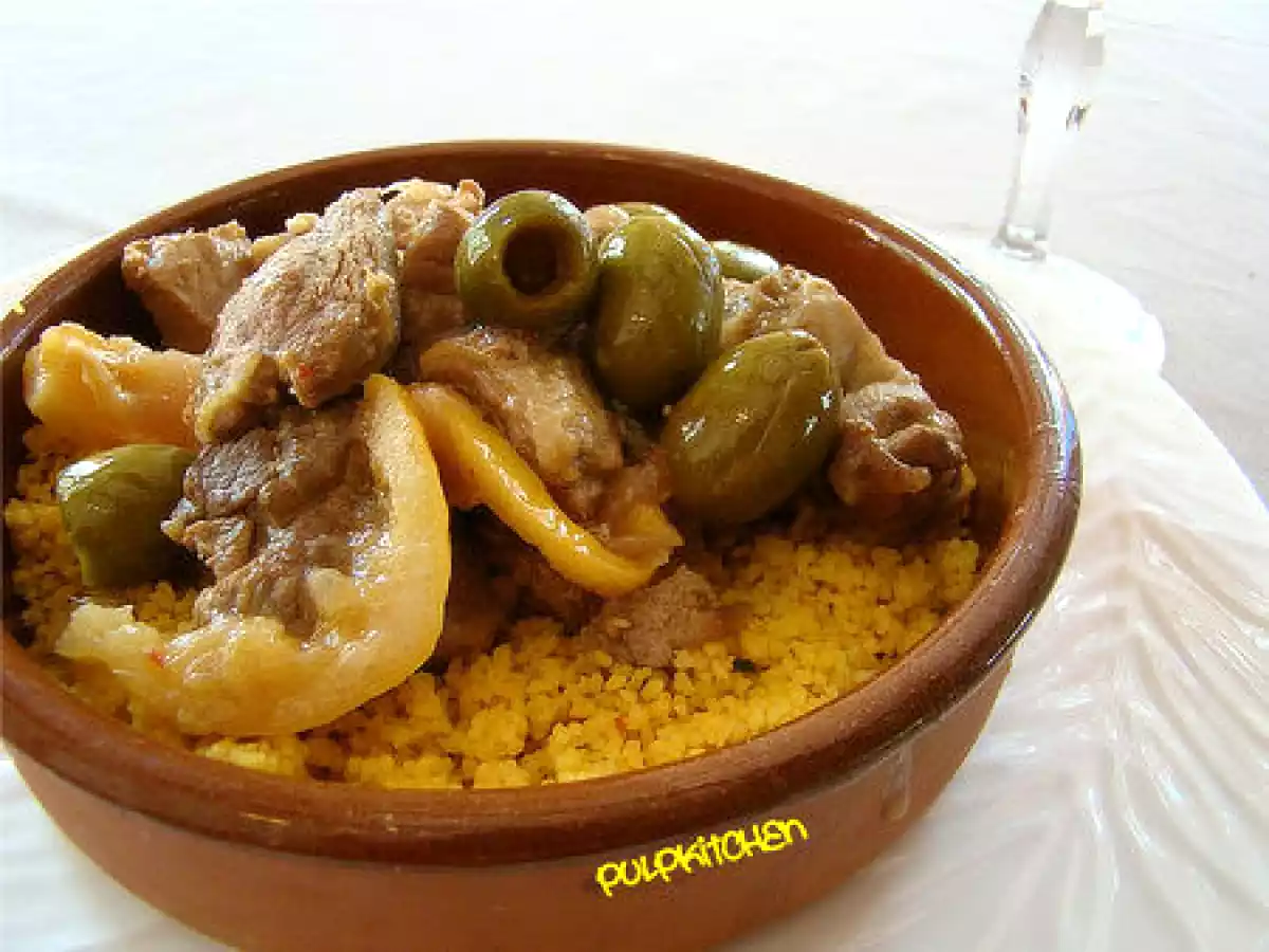 Le sauté d'agneau aux olives