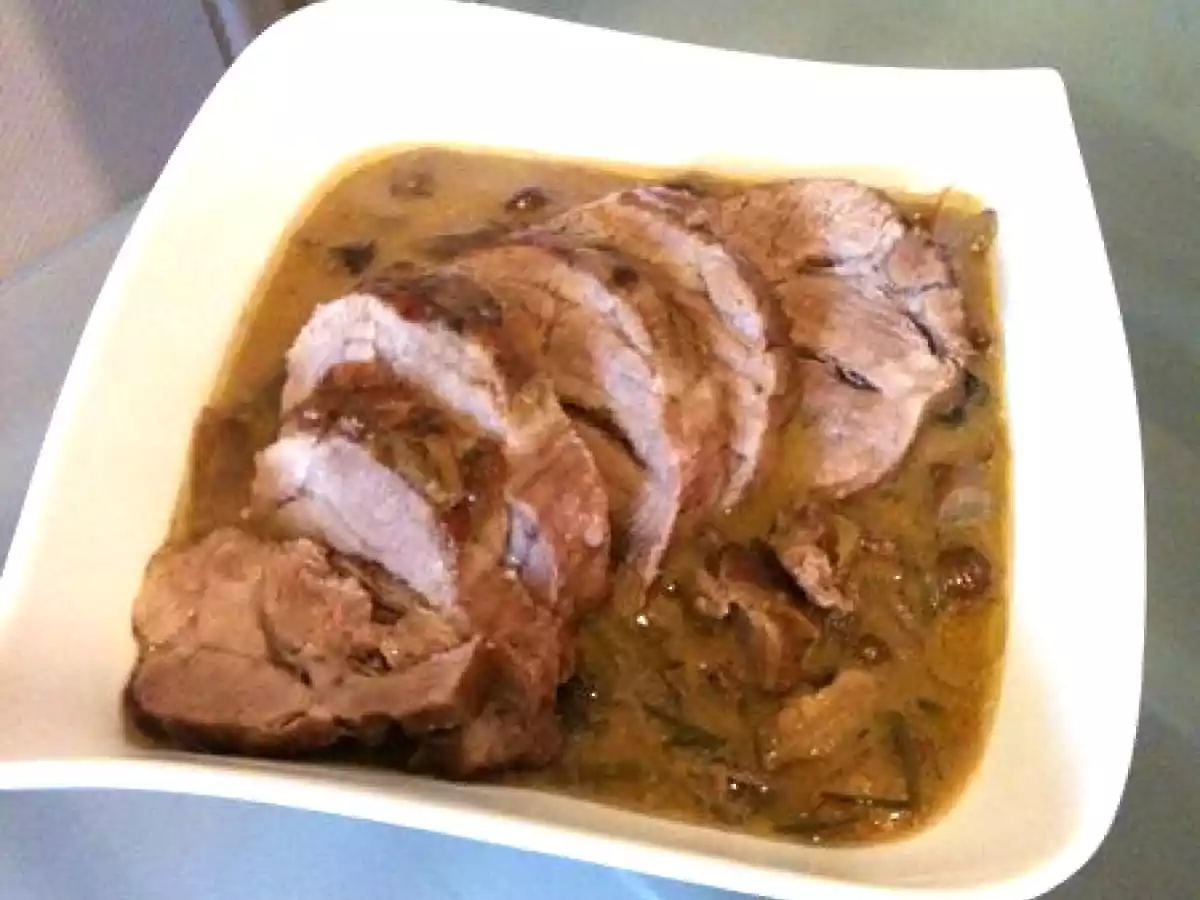 Le sublime rôti de porc aux champignons d'Ana