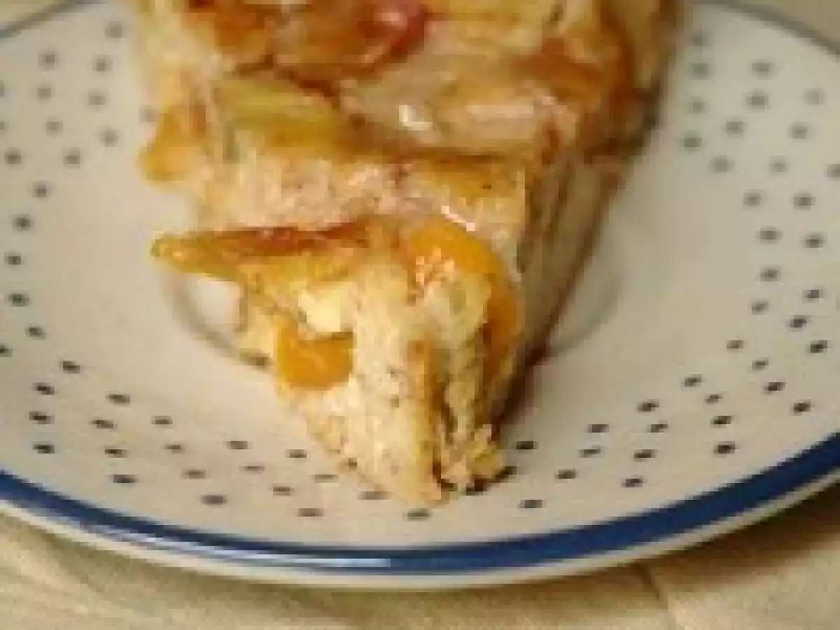 Le temps des mirabelles (1) : clafoutis rhubarbe-mirabelles, sans blé, sans lait