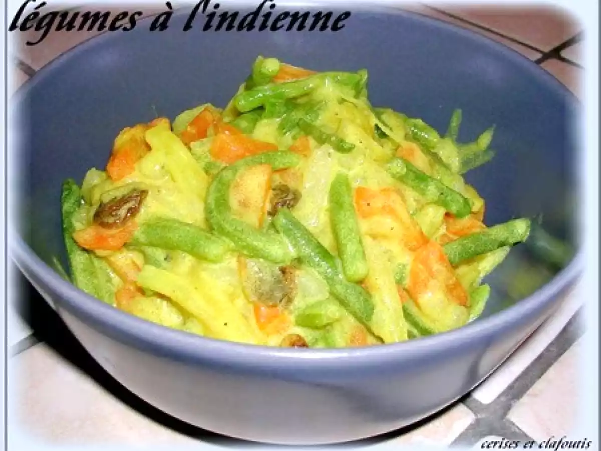 LEGUMES à L'INDIENNE SAUCE AU YAOURT