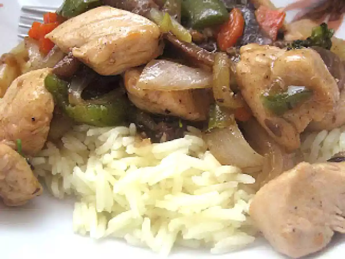 Légumes et poulet à la chinoise