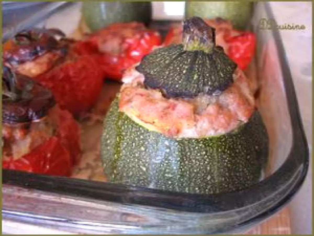 Légumes farcis à la farce rapide et légère