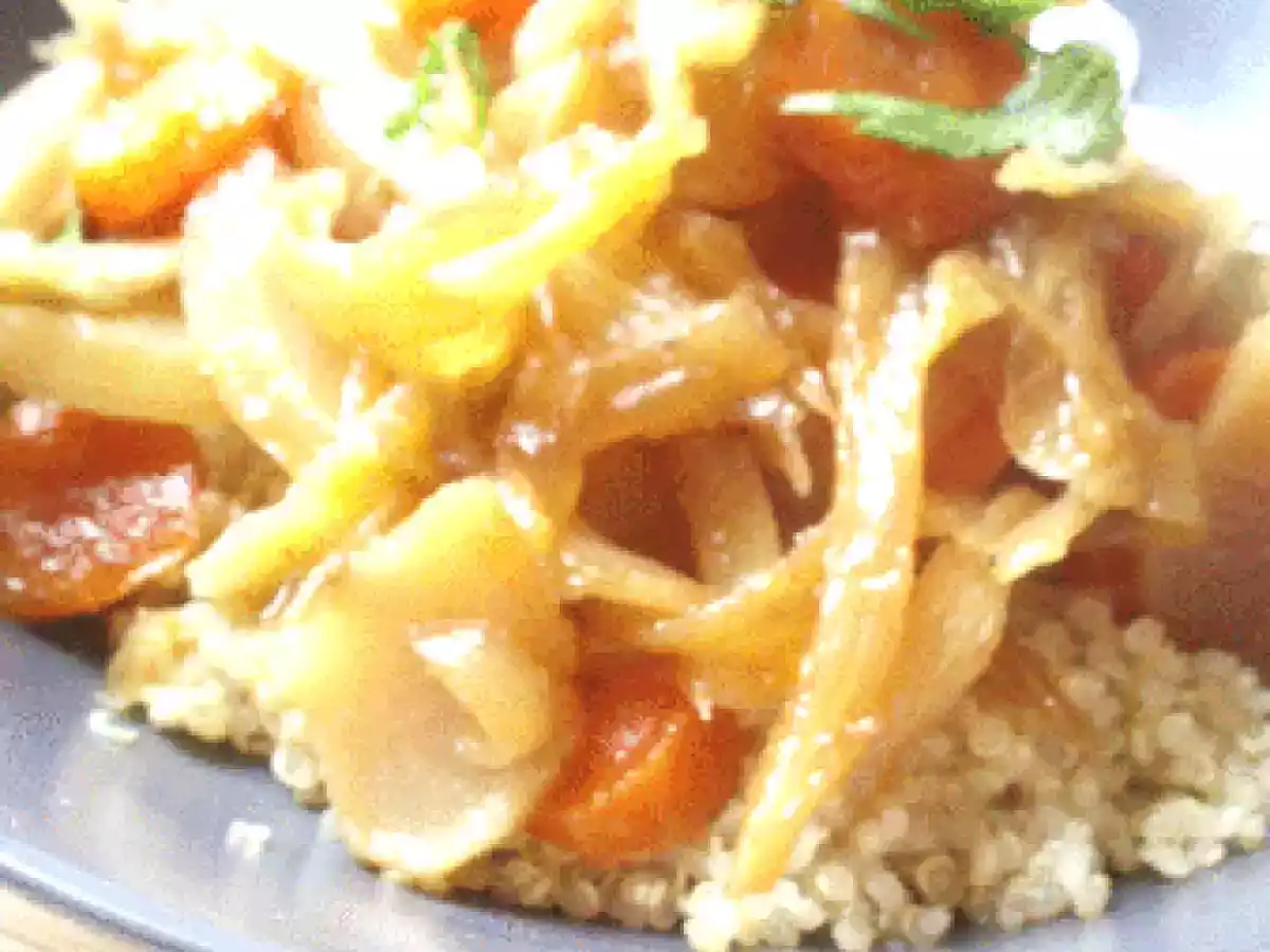 Légumes nouveaux au miel et quinoa croquant