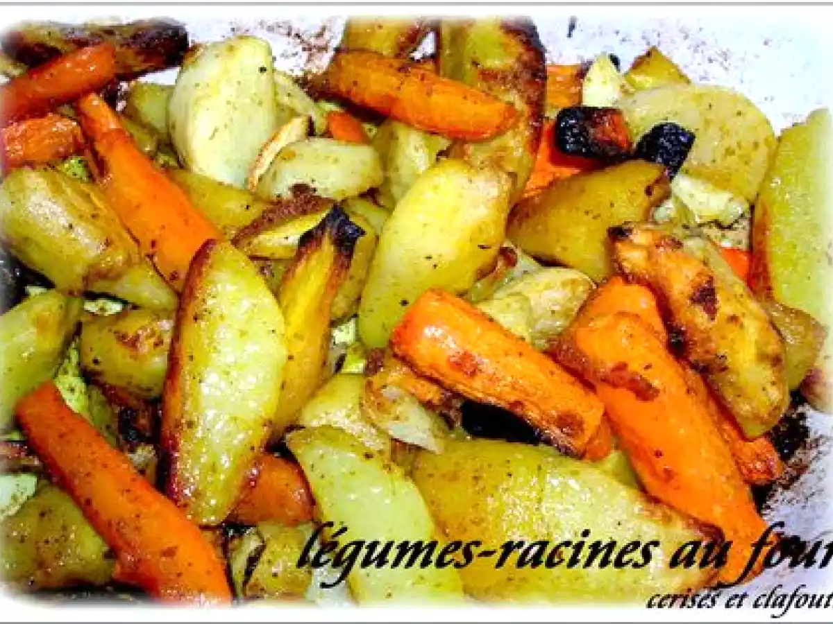 LEGUMES-RACINES AU FOUR à LA MAROCAINE