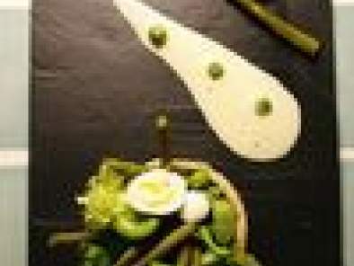 Légumes verts en coque de pain, espuma de mayonnaise légère - photo 4