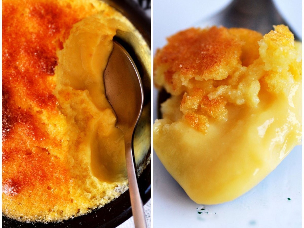 Lemon selfsaucing pudding (sans gluten, sans lactose) Recette Ptitchef