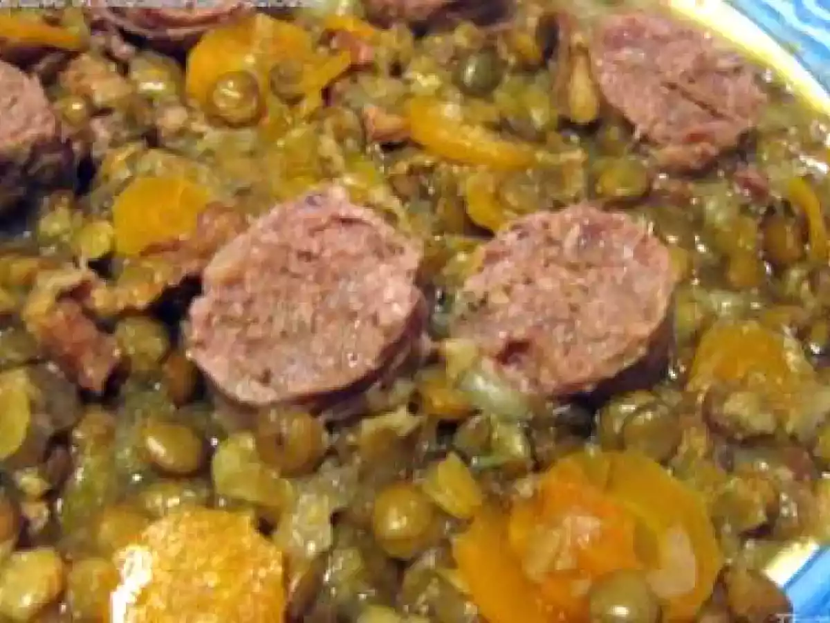 Lentilles à la saucisse de Toulouse