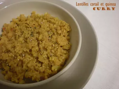 Lentilles corail et quinoa au curry