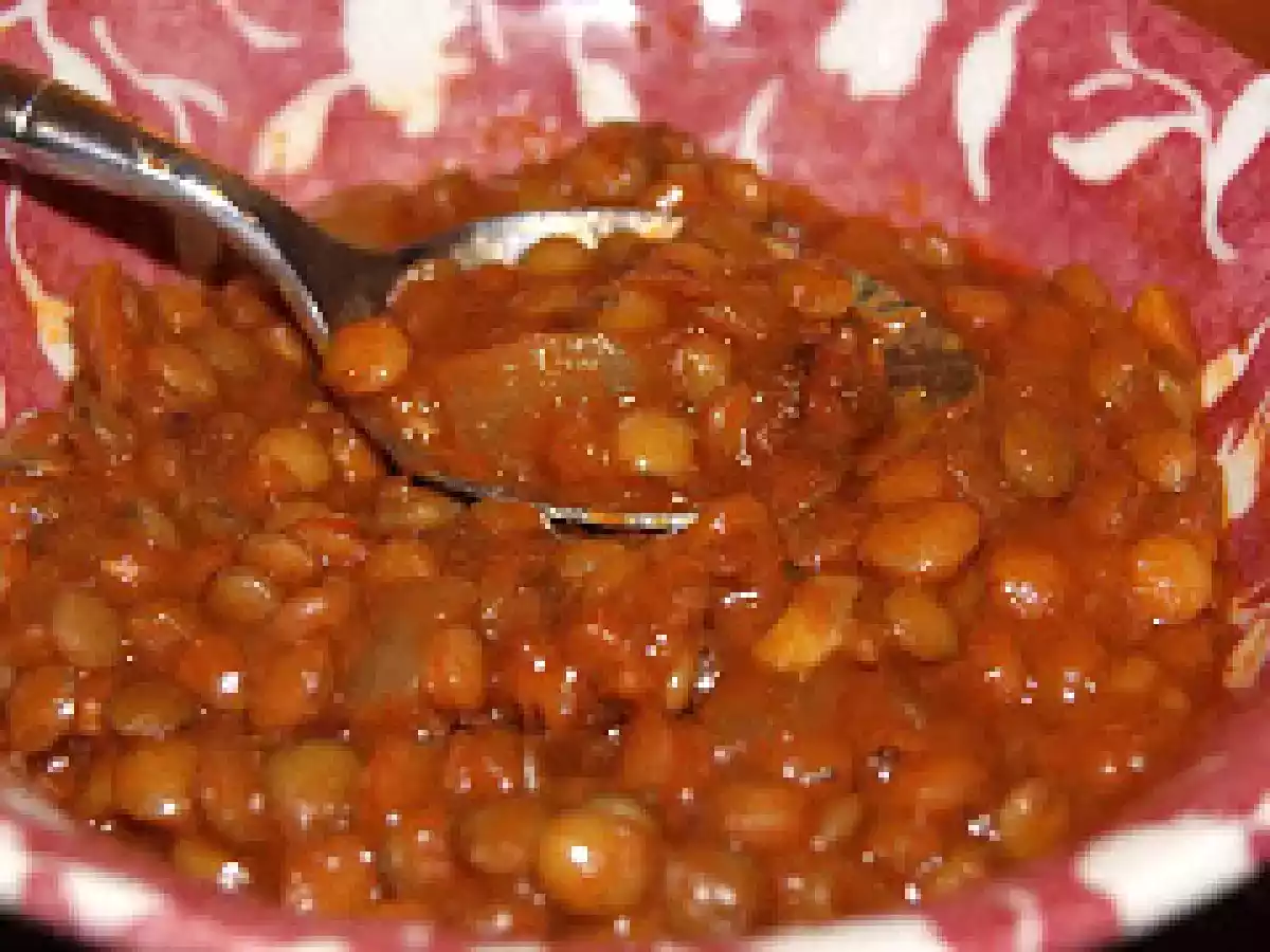 Lentilles cuites à la marocaine