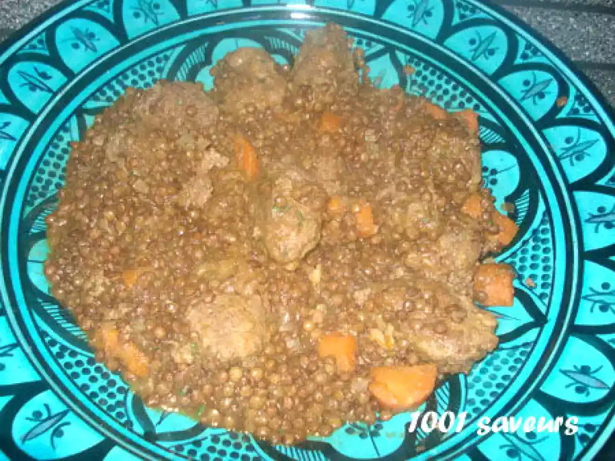 Lentilles et boulettes de viande Maghreb style