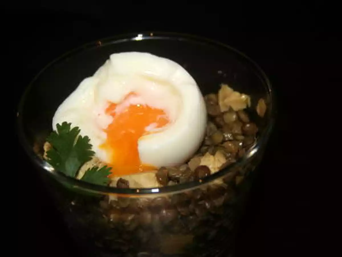 Lentilles, oeuf mollet et lamelles de foie gras: l'art de sublimer les restes