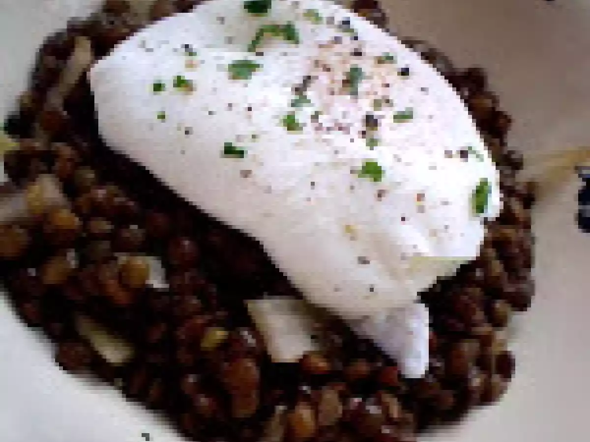 LENTILLES VERTES du PUY en salade et OEUF POCHé - photo 2