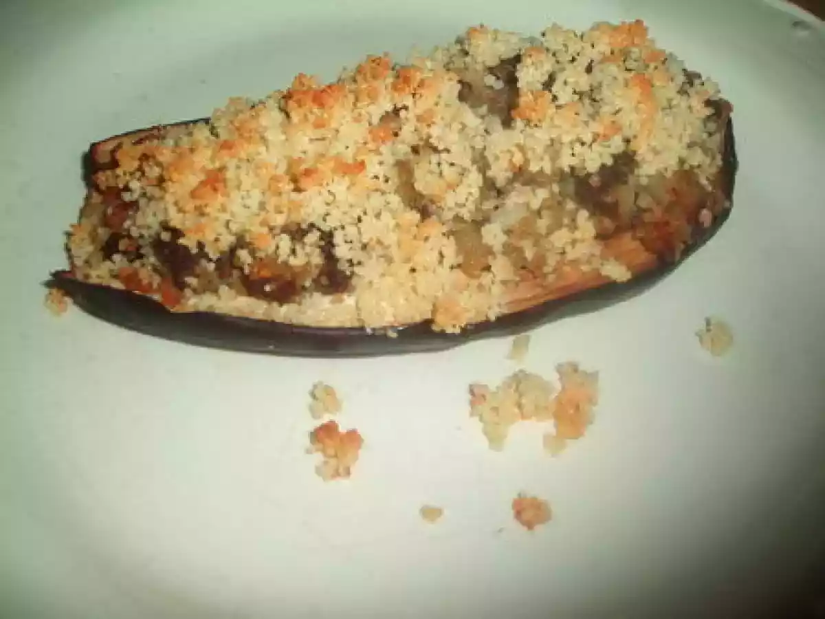 Les aubergines farcies au couscous