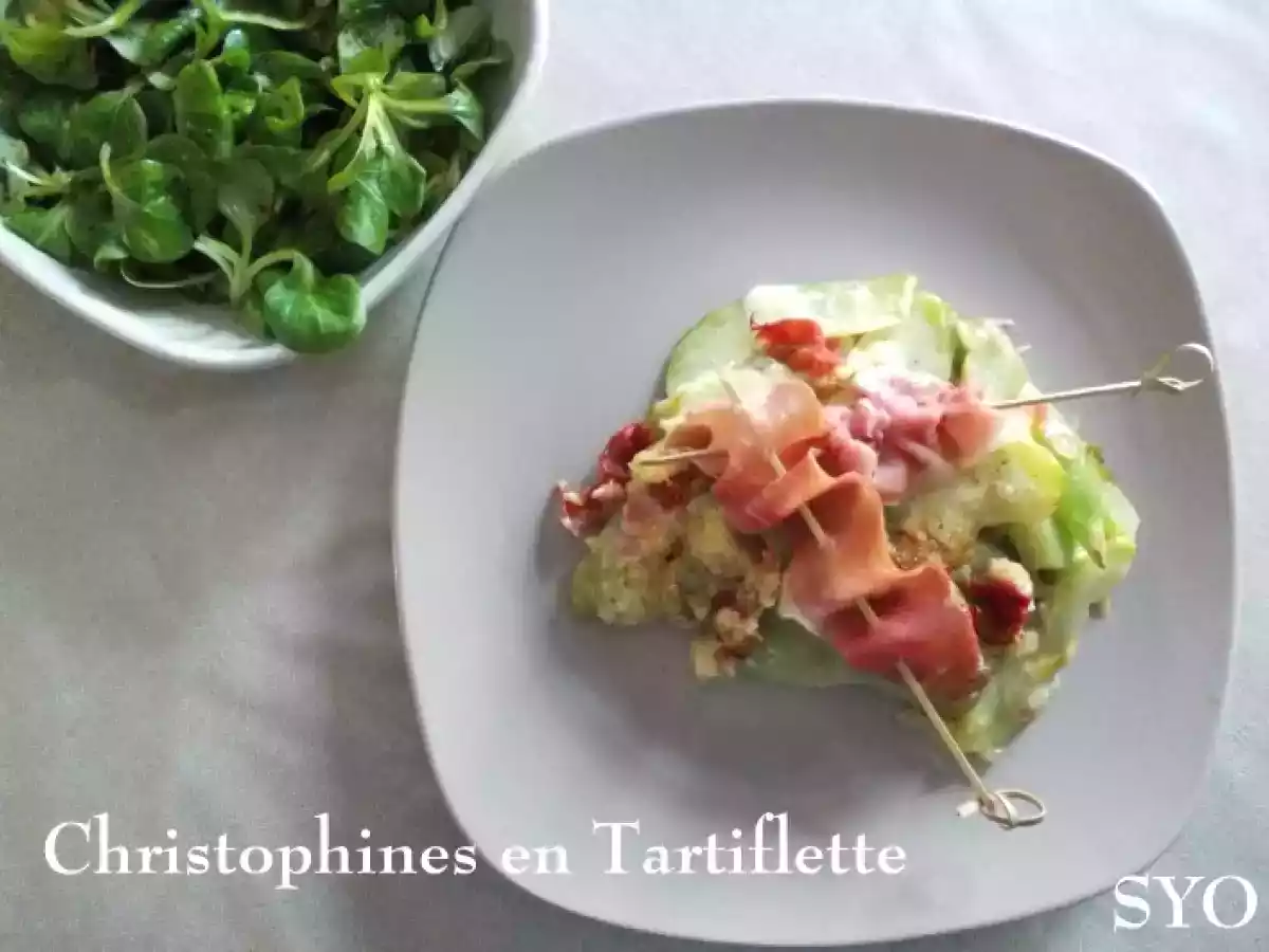 Les Christophines en Tartiflette du Petit Bistro
